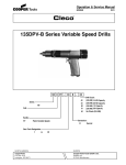 135DPV-B Series Variable Speed Drills