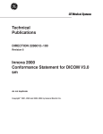 Innova 2000 Conformance Statement for DICOM V3