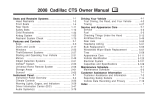 2008 Cadillac CTS Owner Manual