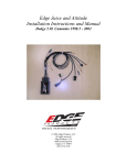 Edge Juice and Attitude Installation Instructions and Manual Dodge