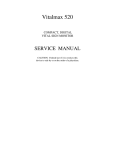 Vitalmax 520 Series Service Manual Table of Contents