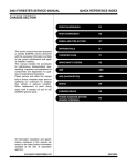 2003 FORESTER SERVICE MANUAL QUICK REFERENCE INDEX