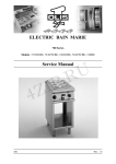 ELECTRIC BAIN MARIE Service Manual