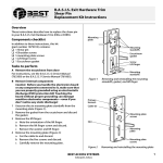 B.A.S.I.S. Exit Hardware Trim Shear Pin Replacement Kit Instructions