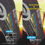 Service Manual for Industrial V-Belt Drives Service Manual for