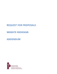 request for proposals website redesign addendum