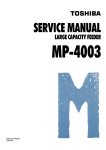 MP-4003 Service Manual