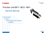 Puncher Unit-BF1/ -BG1/ -BH1 Service Manual