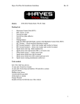 Hayes Trail Trac Install Guidelines