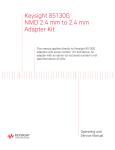 Keysight 85130G NMD 2.4 mm to 2.4 mm Adapter Kit