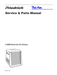 Service & Parts Manual - Bel-Aire Electronic Air Cleaners