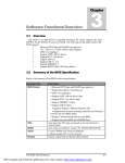 Software Functional Overview