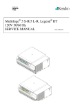 Multifuge 3 S-R/3 L-R, Legend RT 120V 50/60 Hz SERVICE MANUAL