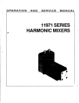HP 11971 Series Harmonic Mixers
