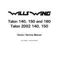 Talon 140, 150 and 160 Talon 2002 140, 150 Owner / Service Manual
