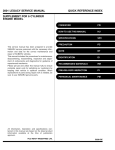 2001 LEGACY SERVICE MANUAL QUICK REFERENCE INDEX