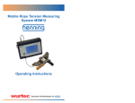 Mobile Rope Tension Measuring System MSM12 Operating