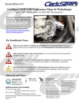 CorkSport Turbocharger Installation Instructions