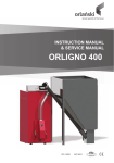 Angus Orligno 400 Boiler Instruction Manual