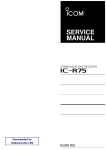 Icom - IC-R75 service manual