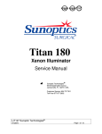 LIT-127 SUNOPTICS SURGICAL TITAN 180 SERVICE MANUAL