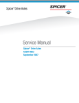 dana spicer fa drive axles service manual for f155-s and f170