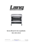 Service Manual for the Lang Models