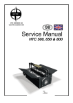 HTC 500 Service Manual - Runyon Surface Prep Supply