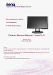 (D-SUB+ Black Bezel) Product Service Manual &ndash; Level 1~2