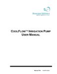 COOLFLOW™ IRRIGATION PUMP USER MANUAL