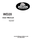WD20 Walk-Behind Floor Scrubber User Manual