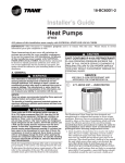 Installer`s Guide Heat Pumps Models- 4TWX5
