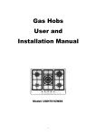 UGH701CWSS Gas Hob Manual (Nov 2009)