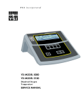 YSI Model 5000/5100 Dissolved Oxygen Temperature Service Manual