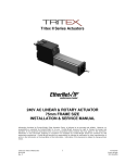 Tritex II Series Actuators 240V AC LINEAR & ROTARY
