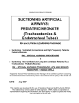 SUCTIONING ARTIFICIAL AIRWAYS