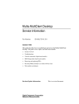 Multia MultiClient Desktop Service Information
