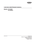 CASCADIA MAINTENANCE MANUAL Models