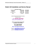 Model 120 Installation and Service Manual
