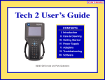 Tech 2 User`s Guide - Auto
