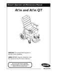 Invacare At`m and At`m Qt Owner`s Manual