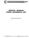 306850B Service Manual Cross Reference List