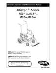 Invacare Nutron R50 & R51 Owner`s Manual