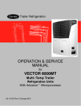 OPERATION & SERVICE MANUAL VECTOR 6600MT