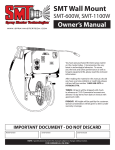 Wall Mount Owner`s Manual