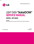 LIGHT OVEN “SolarDOM” SERVICE MANUAL