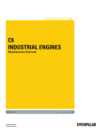 C9 Industrial Engine-Maintenance Intervals - Safety