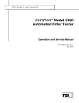 CERTITEST® Model 3160 Automated Filter Tester Operation and