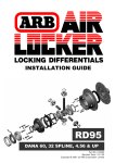 ARB&reg; Air Locker&trade; Locking Differential, Rear Dana 60