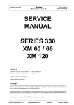 SERVICE MANUAL SERIES 330 XM 60 / 66 XM 120